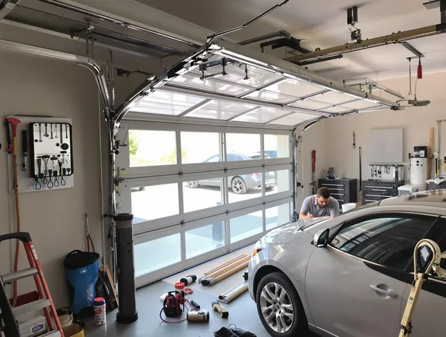 Garage door noise reduction service by Orange Garage Door Repair in Orange
