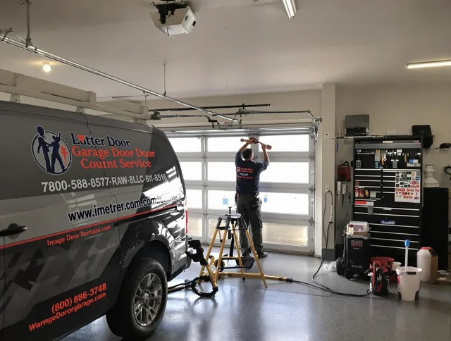 Orange Garage Door Repair team performing same-day garage door repair in Orange